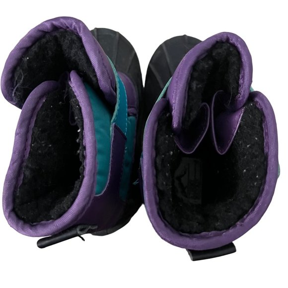 Insulated Winter Snow Boots Purple and Blue Size - Picture 7 of 7